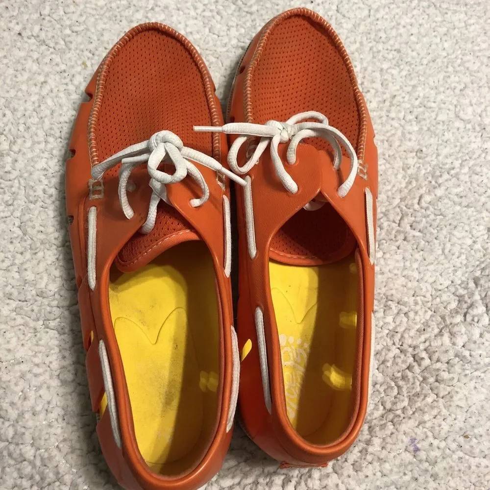 Five Flops Water Beach Boat Shoes Men's size 8-9 ‎ Orange